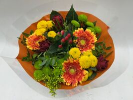 Boeket Biedermeier Geel/oranje