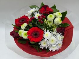 Boeket Biedermeier Rood