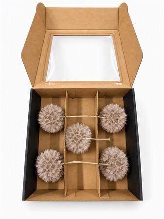 Pres Puste Flower Taupe X5 Display Doos