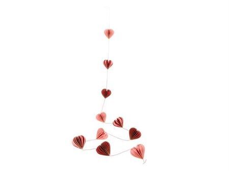 Heart Garland 10pcs Tone Foldy L200