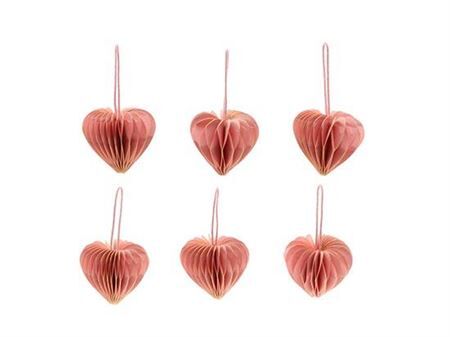 Hanger Heart Foldy 6pcs H4d4
