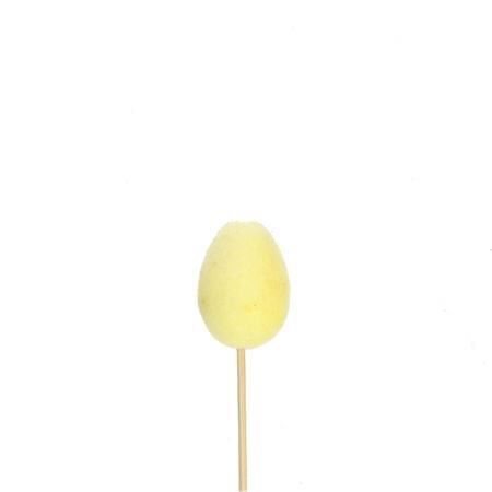 Stick 50cm Egg Yellow Flock 5*3cm