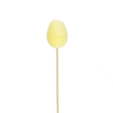 Stick 50cm Egg Yellow Flock 5*3cm
