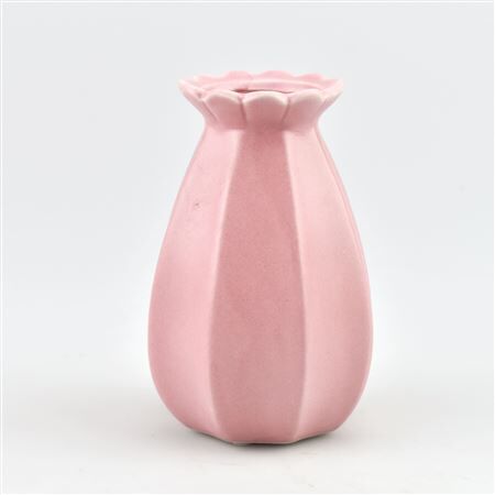 Vase Ceramic Pink D8xh13