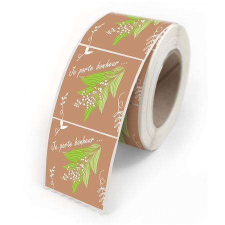 Muguet Sticker 40x35mm X500 Je Port
