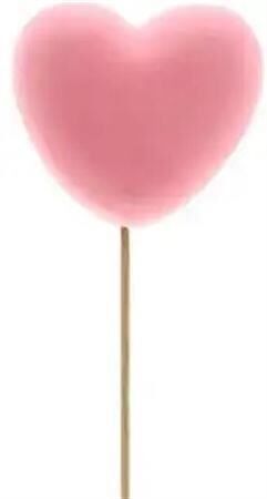 Bijsteker 50cm Hart Vilt 7cm Verpak