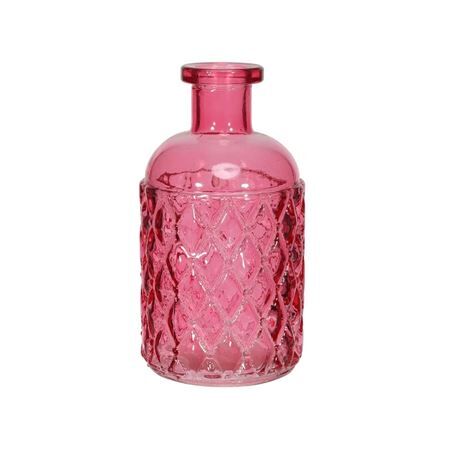 Vase Glass Pink D7*h13cm