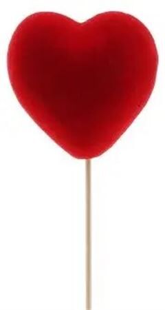 Bijsteker 50cm Hart Vilt 6.5cm Verp