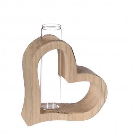 Glass Hearz+1tube d03*10.5cm