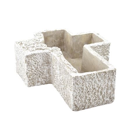 Pot Cement Cross Angel L26*b21*h9