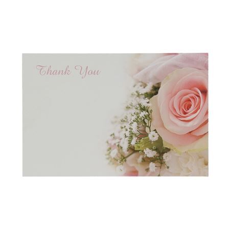 Kaart 9*6cm x50 Th.You Roses