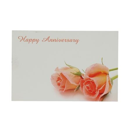 Kaart 9*6cm x50 Happy Anniv.