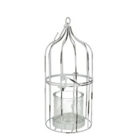 Bird cage d15*30cm+glass