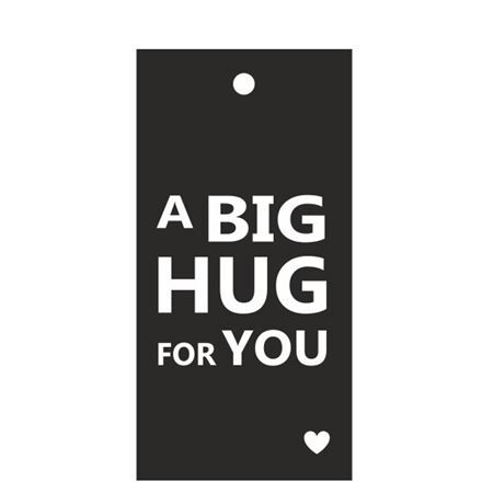 Kaart 5*10cm x20 Big Hug