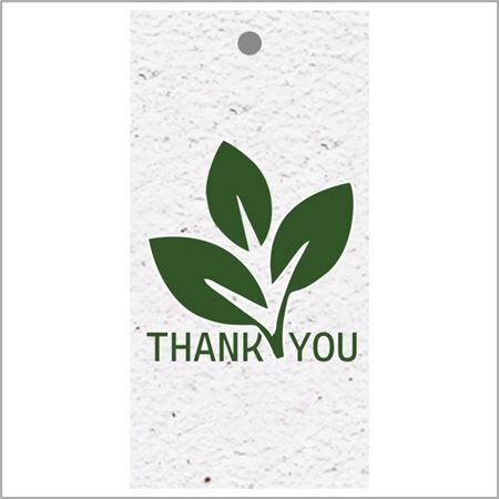 Kaart Bio 5*10cm x10 Thank you