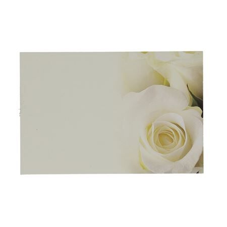 Kaart 9*6cm x50 Rose Cream