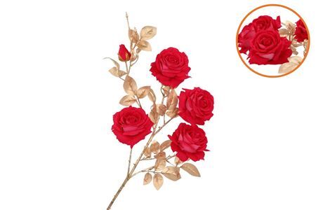 Silk Rose Goldie 5x Beauty 116cm Nm