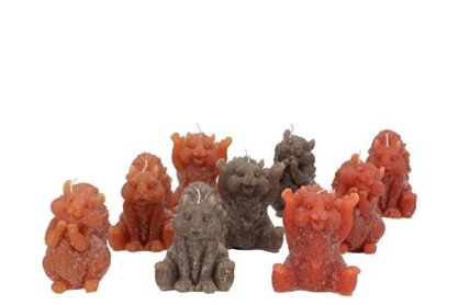 Candle Frosty Squirrel Scottish Brown Mix Ass 8x9c