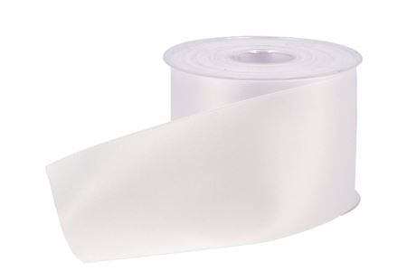 Ribbon Grave Double Satin 33 White 70mmx25m P/1