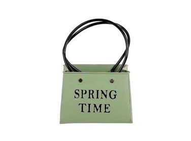 Pot Baggy Spring Time L14w7.5h11.5