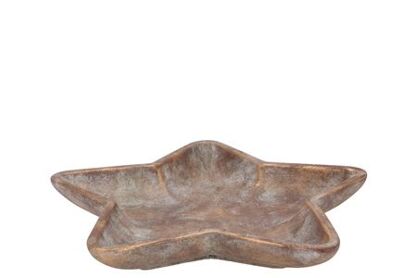 Concrete Golden Star Plate 35x35x5cm