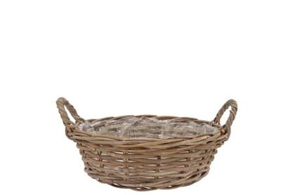 Rattan Kuboo Basket Low Ears 25x13cm