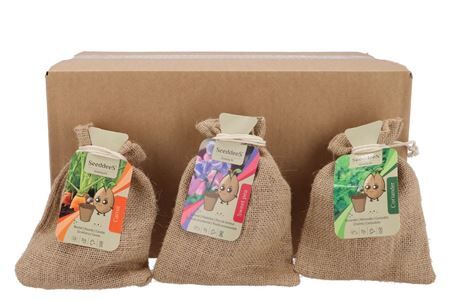 Greengift Carrot Lathyrus Coriander Mix Jute 15x20