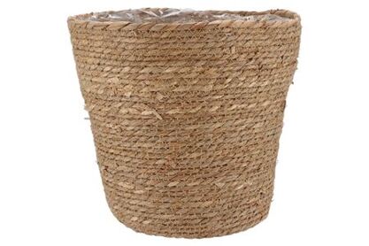 Seagrass Straw Basket Pot Brown 32x32cm