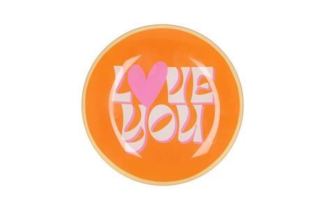 Plate Round Love You 18x18x2cm