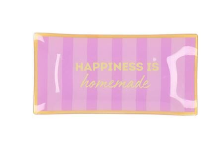 Plate Rectangle Happiness Is Homemade 20x10x2cm