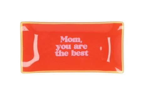 Plate Rectangle Mom You Are The Best 20x10x2cm