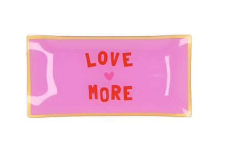 Plate Rectangle Love More 20x10x2cm