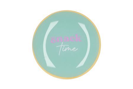 Plate Round Snack Time 18x18x2cm