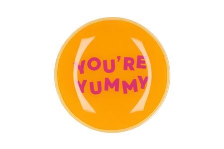 Plate Round You're Yummy 18x18x2cm