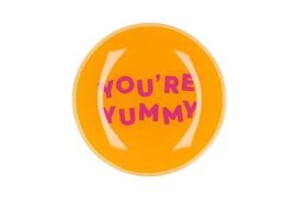 Plate Round You're Yummy 18x18x2cm
