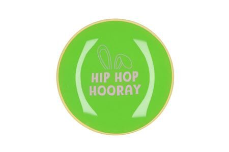 Plate Round Hip Hop Hooray 18x18x2cm