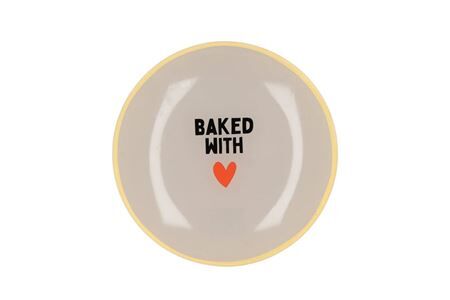 Plate Round Baked With 18x18x2cm