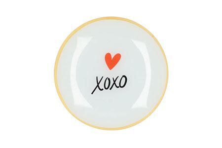 Plate Round Xoxo 18x18x2cm