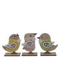 Deko Vogel Holz 8*4.5*12cm