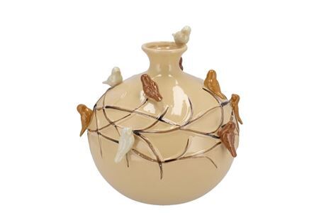 Bird Sand Vase Globe 23x23x23cm Nm