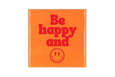 Tile Be Happy Orange/pink 10x10x1cm