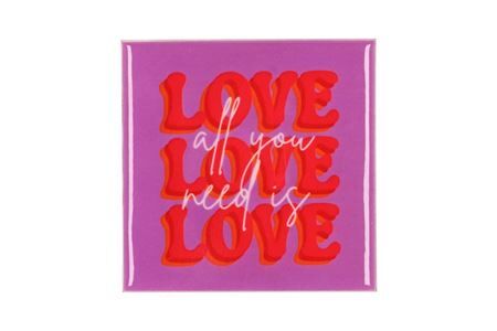 Tile Love Purple 10x10x1cm