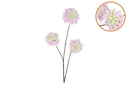 Silk Hydrangea X3 Light Purple 85cm Nm