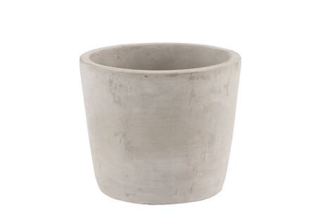 Béton Pot Rond Gris 13x11cm