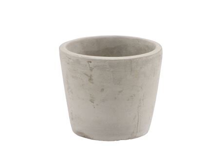 Béton Pot Rond Gris 11x9cm