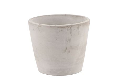 Béton Pot Rond Gris 14x12cm