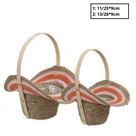 Handle Grass S/2 28/20*9cm