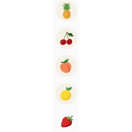 Sticker 40mm x250 Fruits