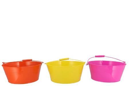 Zinc Dutch Orange Mix Basic Bowl Ass 34x14x30cm