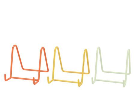 Plate Rack Tropical Orange Metal Ass 12x8x8cm